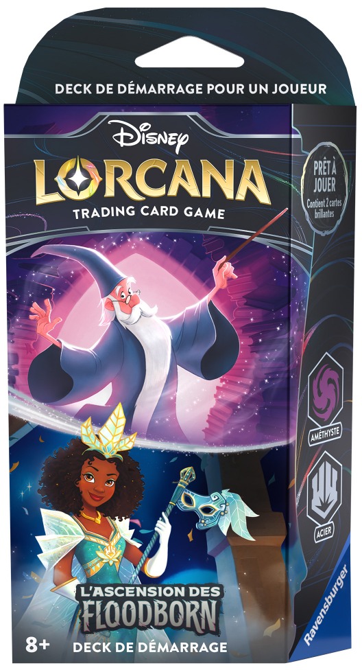 Disney Lorcana L'Ascension des Floodborn deck de démarrage Améthyste-Acier