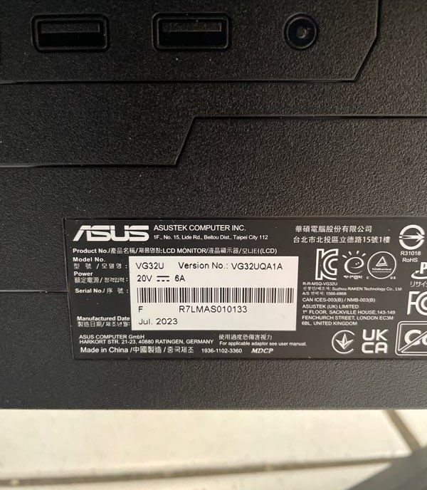 Écran gaming Asus TUF Gaming VG32UQA1A 32 pouces 4K 160 Hz — photo 2