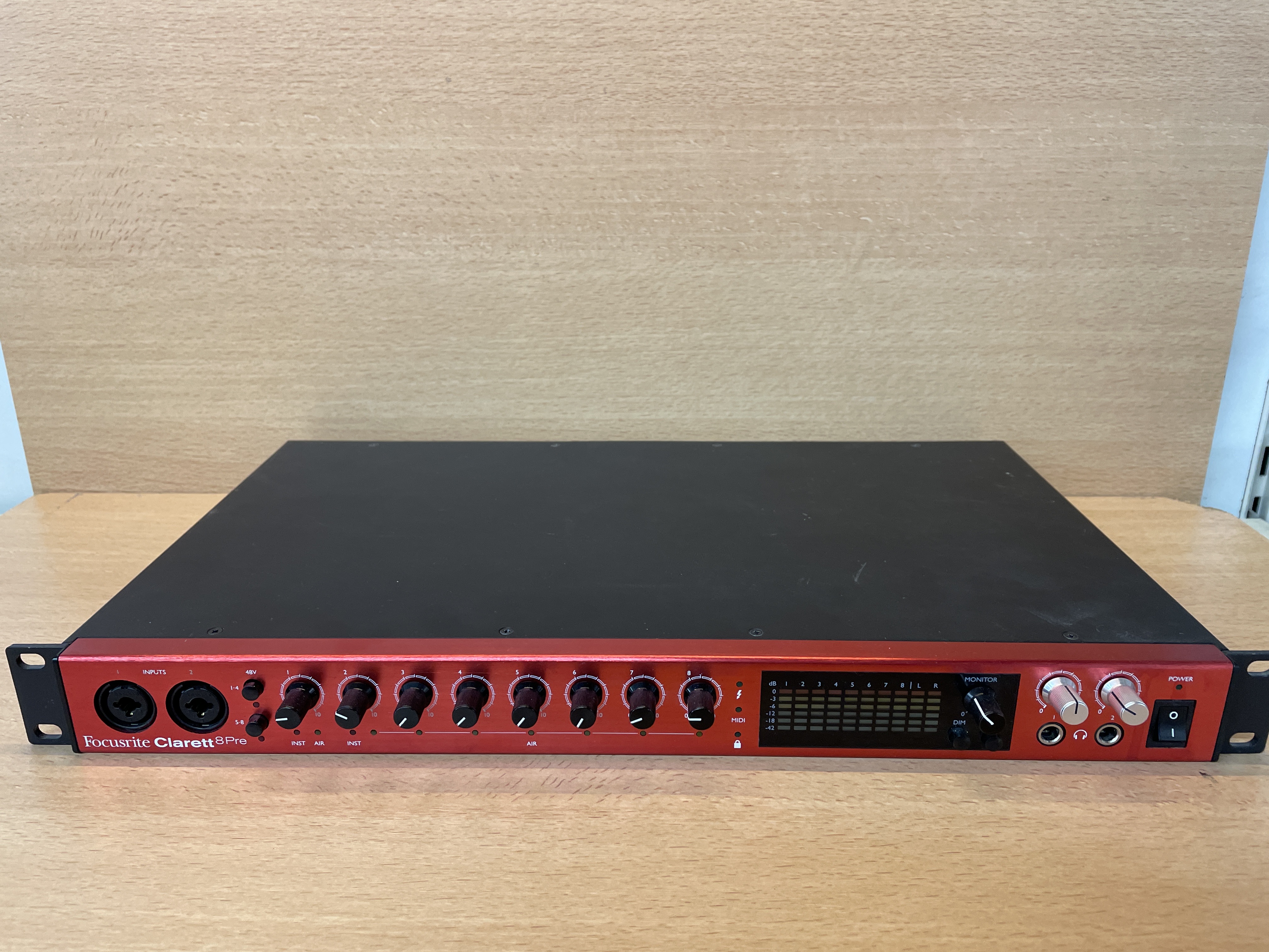 Focusrite Clarett 8Pre interface audio Thunderbolt