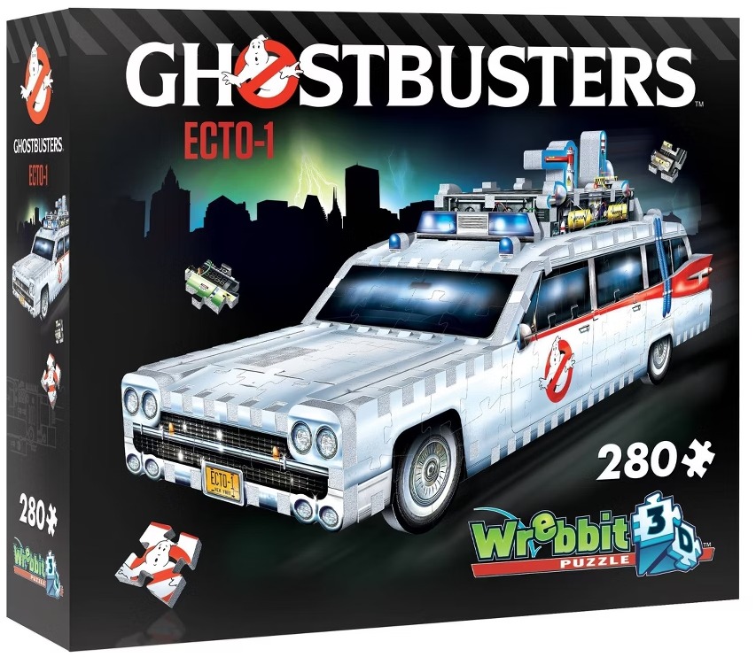 Puzzle 3D Ghostbusters Ecto-1 Wrebbit 280 pièces