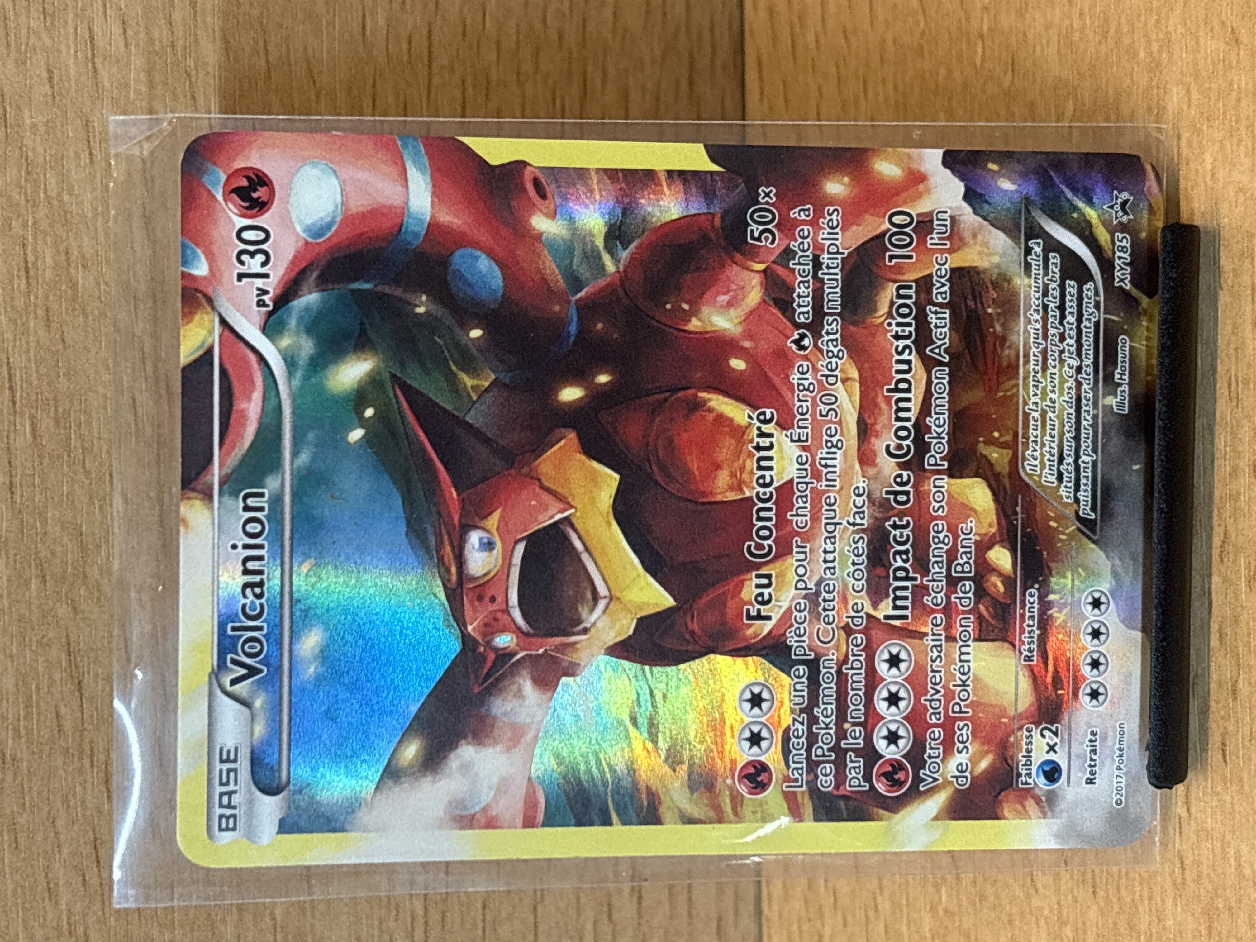 Carte Pokémon Volcanion XY185 holographique promo