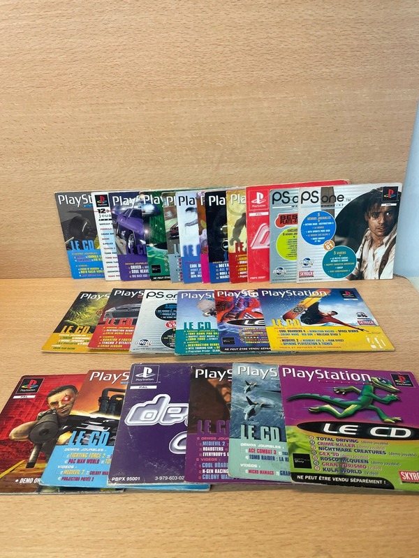 Lot de 24 demo de jeux PS1