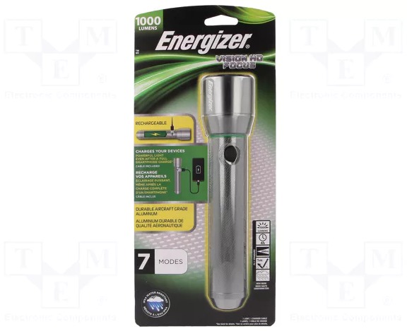 Lampe torche rechargeable Energizer Vision HD Metal