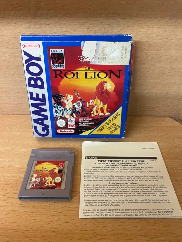 Jeu Game Boy Le roi lion