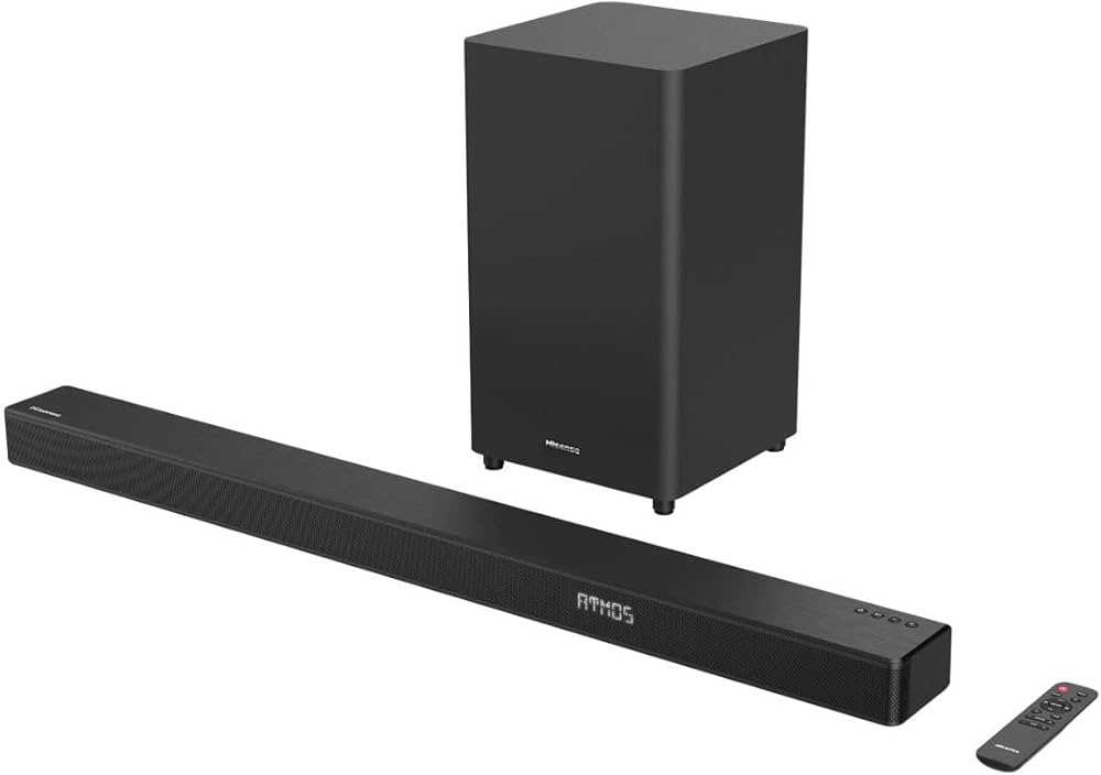 Barre de son Hisense HS312 3.1 Dolby Atmos avec caisson sans fil