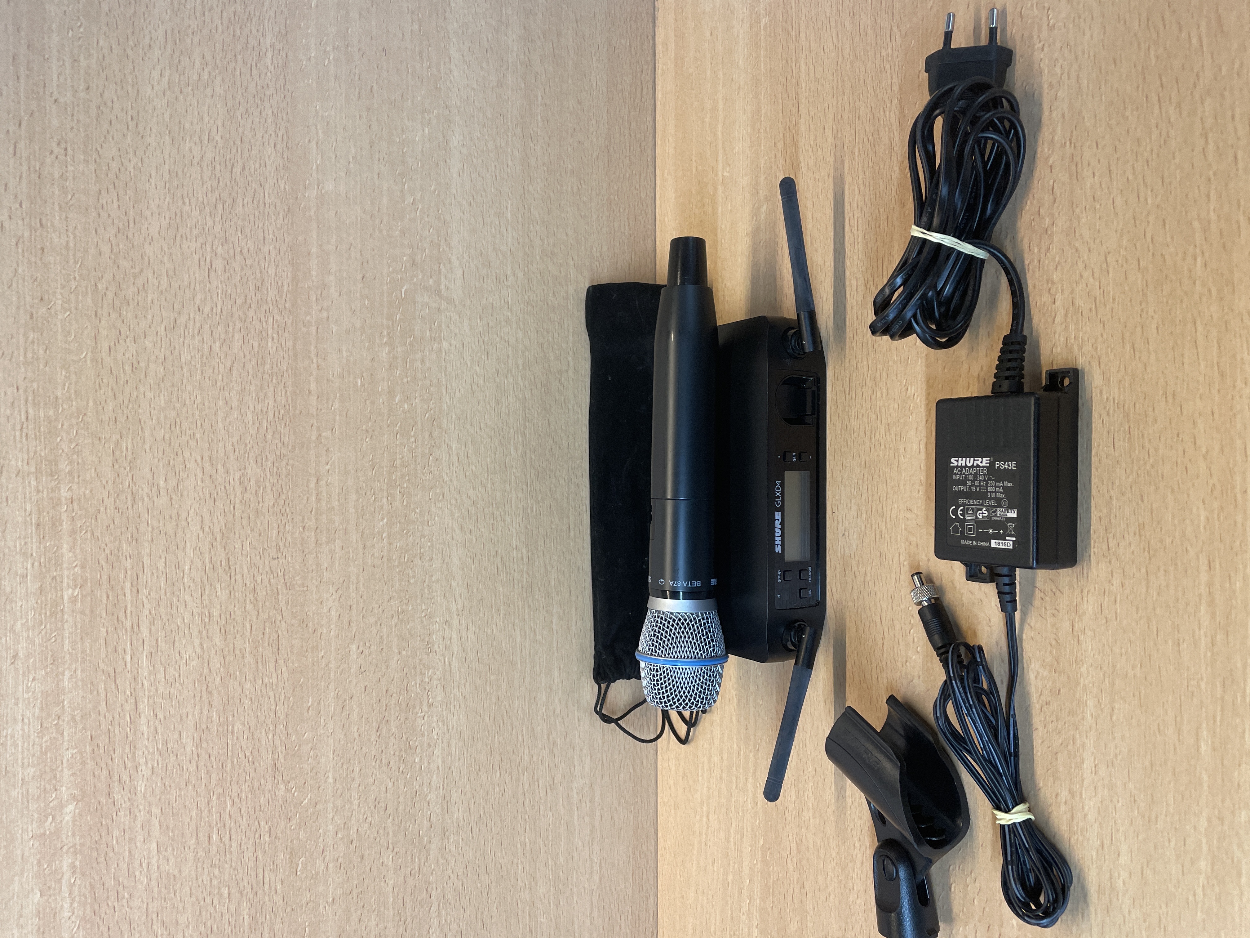 Micro sans fil Shure GLXD4 BETA 87A avec récepteur