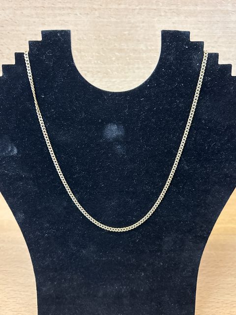 Chaîne maille gourmette en or 18 carats 13,2 g 49 cm