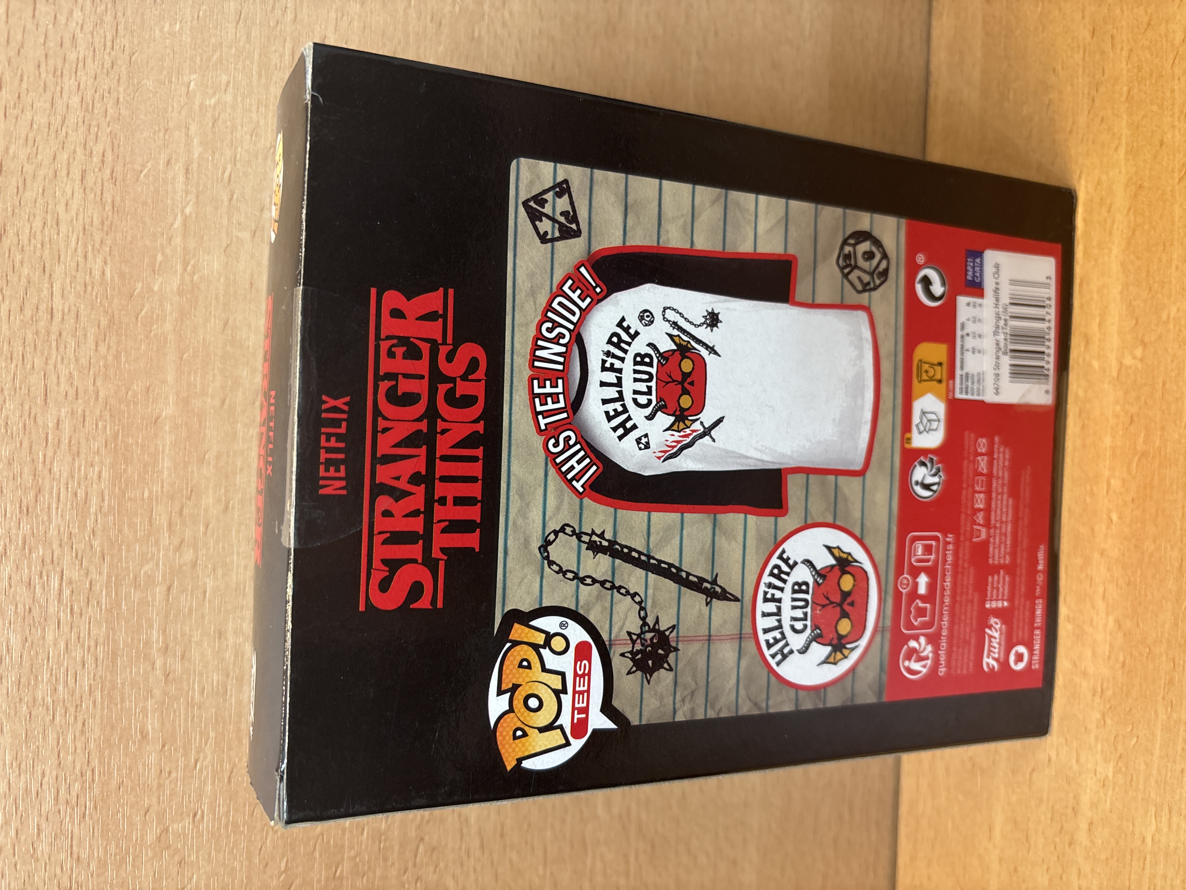 T-shirt Stranger Things Hellfire Club Funko taille M — photo 2