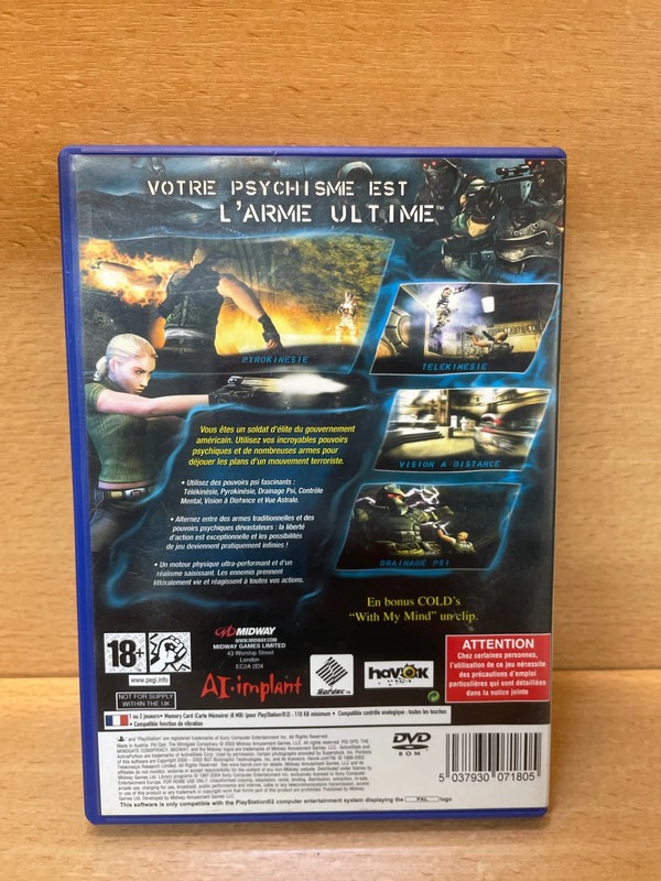 Jeu PS2 Psi-Ops — photo 2