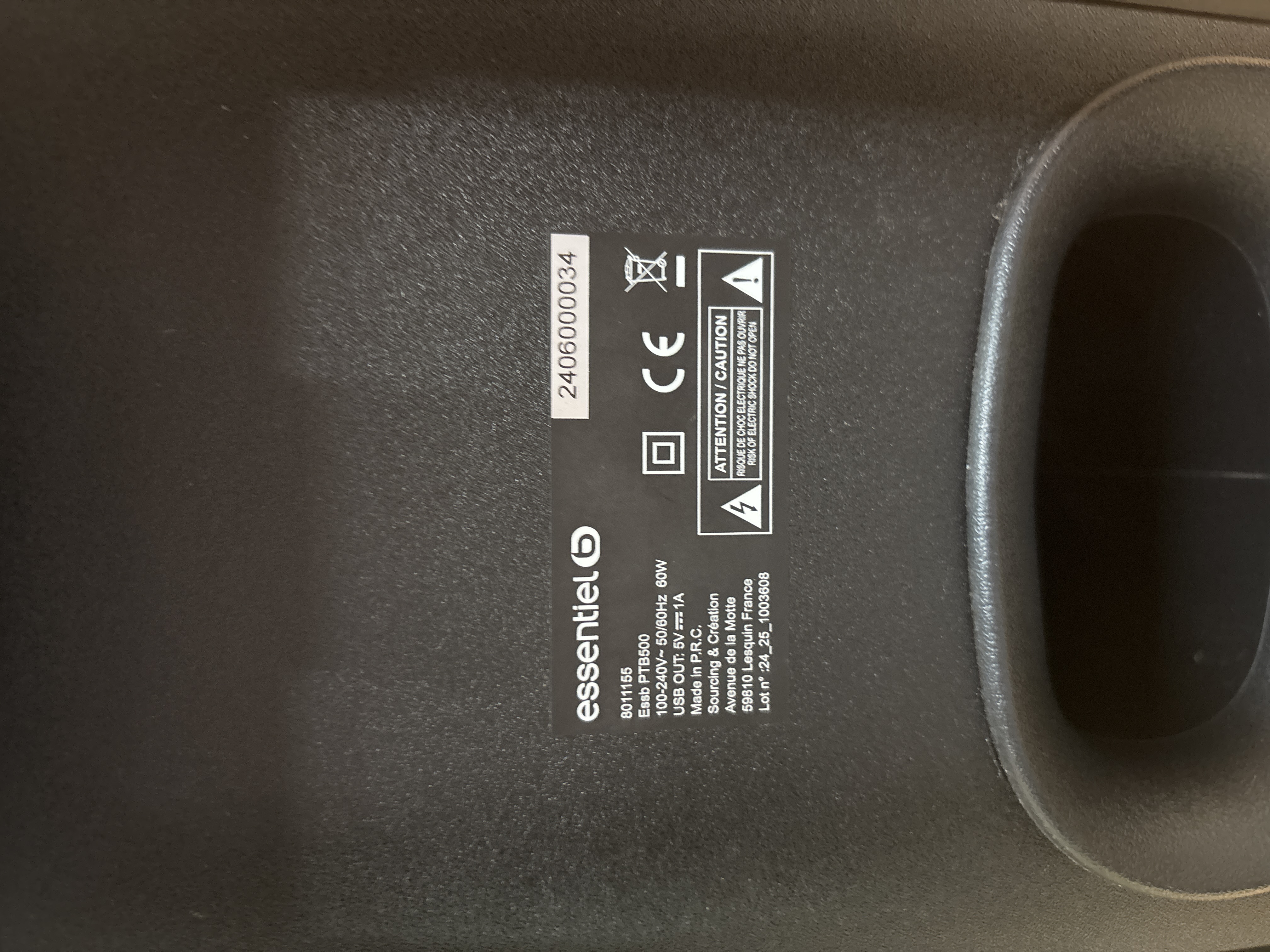 Enceinte sono Bluetooth Essentiel b PTB 500 120 W RMS — photo 2