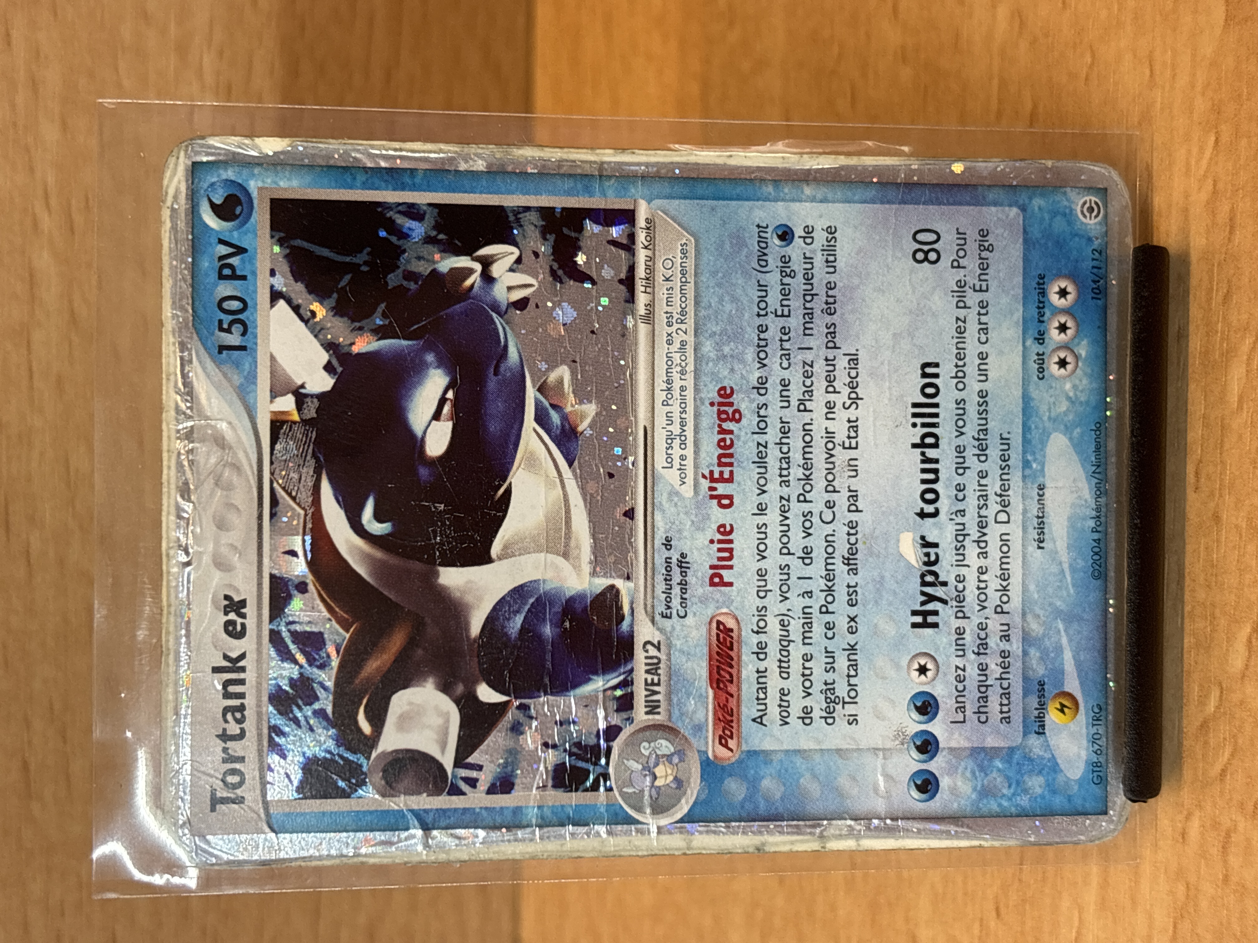 Carte Pokémon Tortank ex 150 PV 104/112
