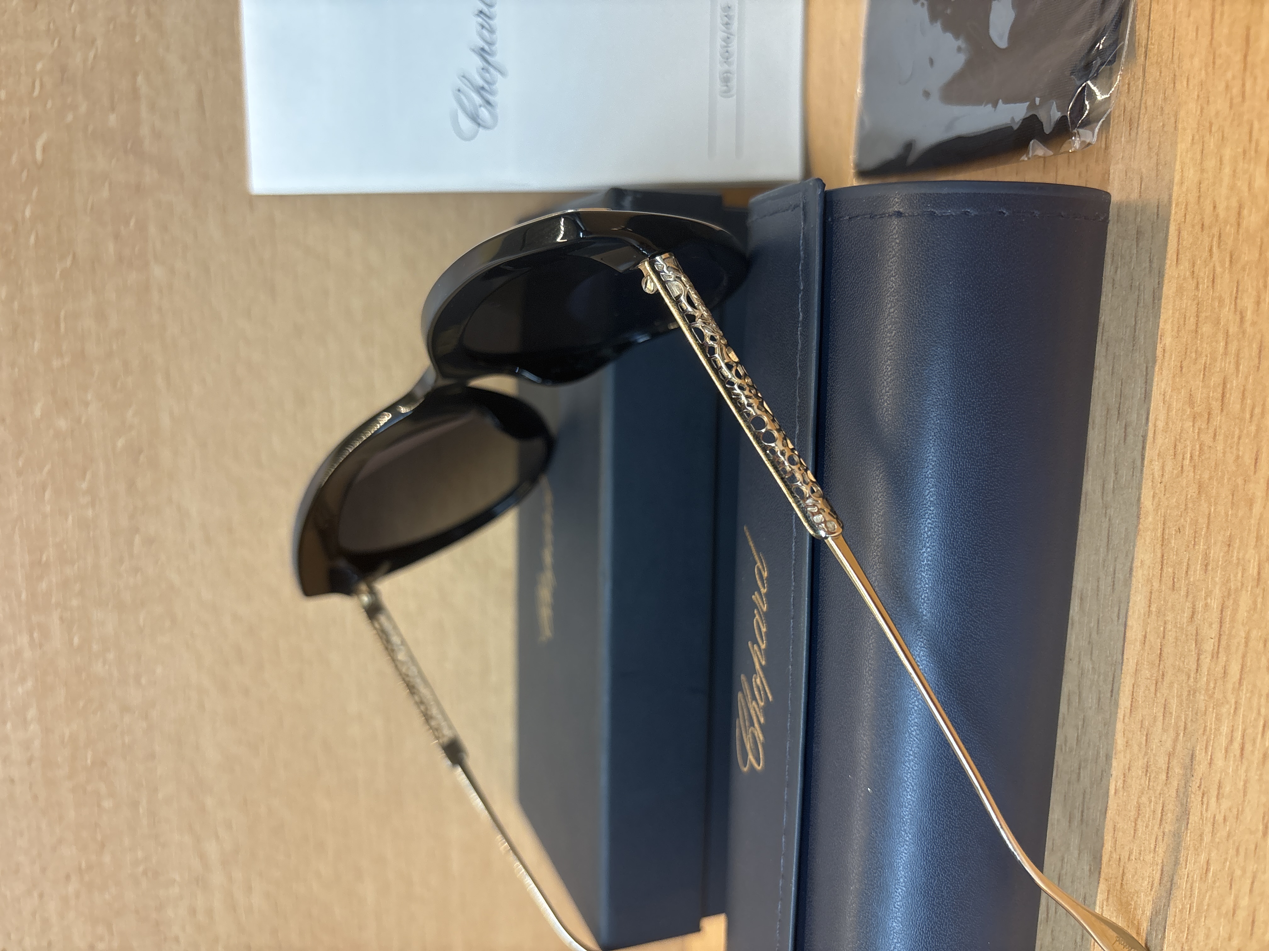 Lunettes de soleil Chopard SCHC24S noir doré 57-17-140 — photo 2