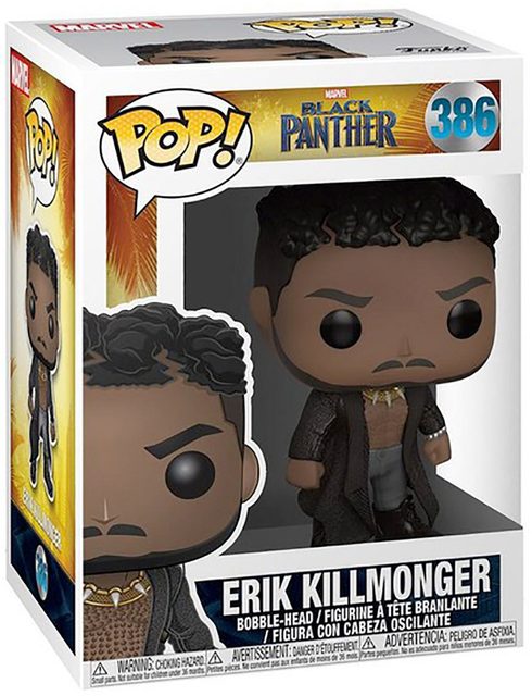 Funko Pop Marvel Black Panther Erik Killmonger avec cicatrices n°386
