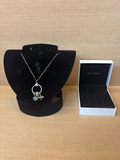 Collier Pandora argent 925 avec pendentif cercle et charms — photo 1