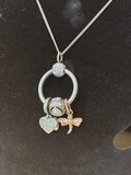 Collier Pandora argent 925 avec pendentif cercle et charms — photo 2