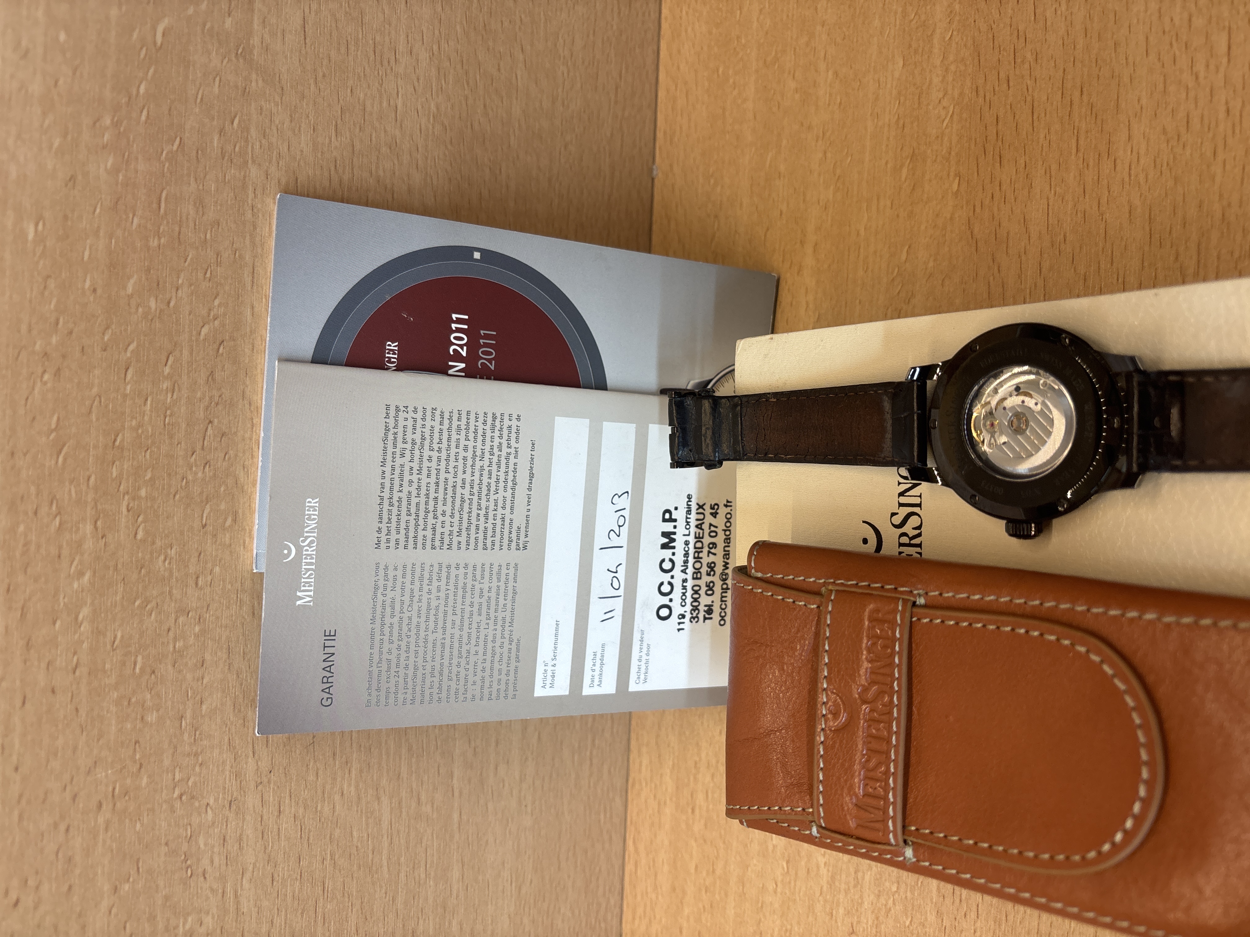Montre MeisterSinger N°03 Automatique noire avec étui — photo 3