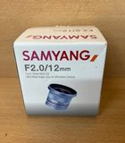 Objectif Samyang 12mm F2.0 Sony E noir neuf — photo 1