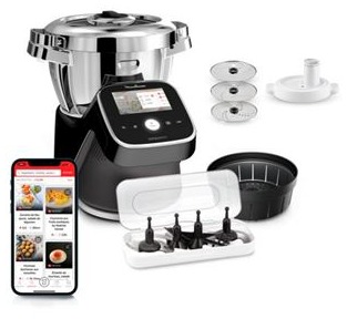 Robot cuiseur Moulinex i-Companion Touch Pro noir connecté XL 4,5 L