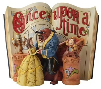 Figurine Disney Traditions Jim Shore Beauty and the Beast Storybook résine