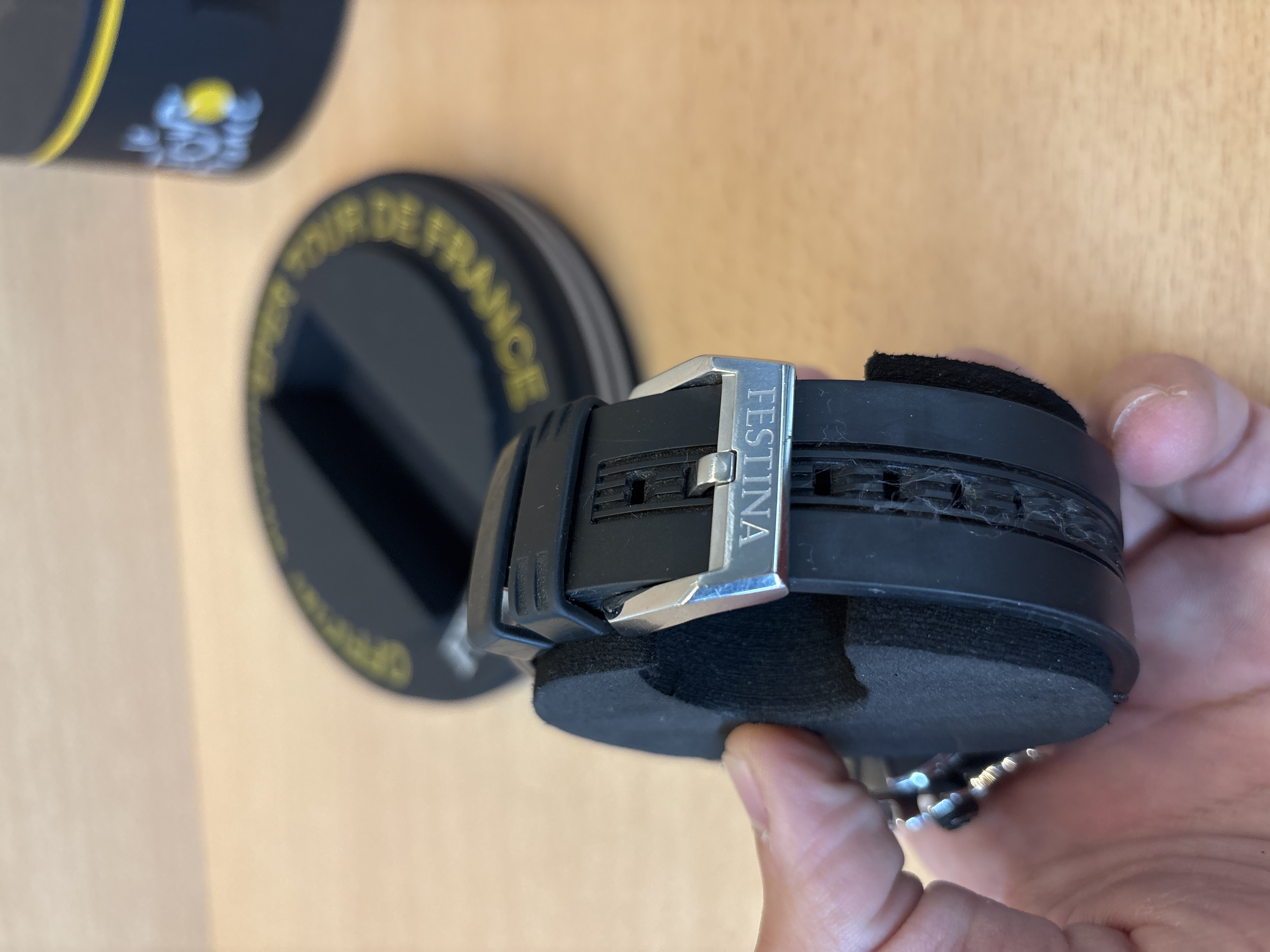 Montre Festina Chrono Bike cadran bleu bracelet silicone noir — photo 3