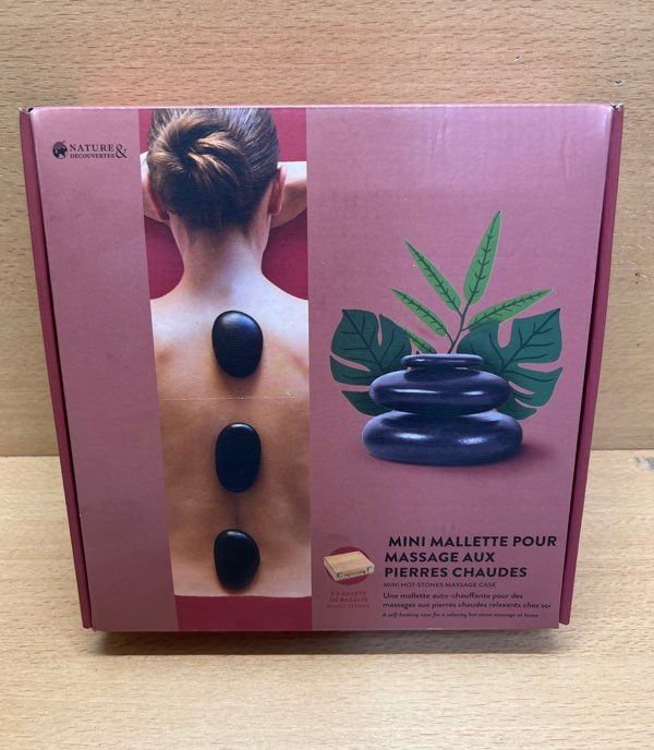 Mallette massage pierres chaudes Nature & Découvertes neuve