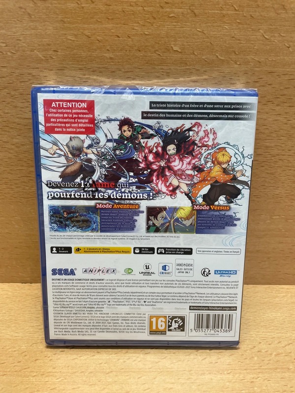 Jeu PS5 Demon Slayer the Hinokami Chronicles neuf — photo 2