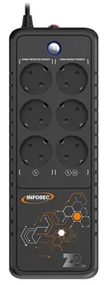 Onduleur Infosec Z2 EX 1000 1000 VA 6 prises FR/Schuko