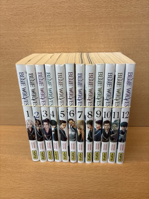 Lot mangas Blue Wolves tomes 1 à 12 Tsuyoshi Yasuda Kana