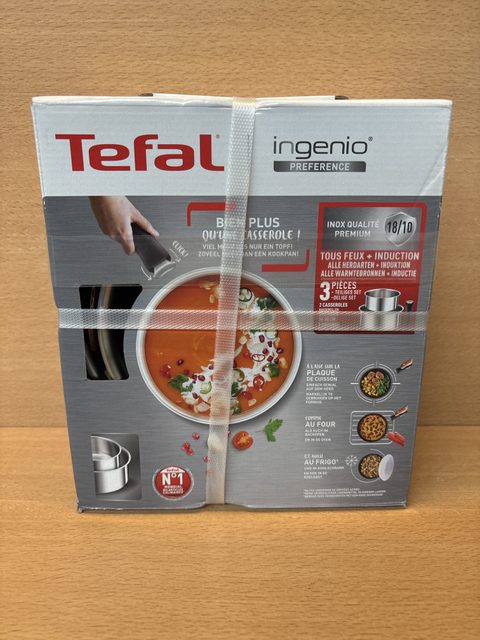 Tefal Ingenio Preference L9739302 - 2 casseroles inox 16/20 cm avec poignée
