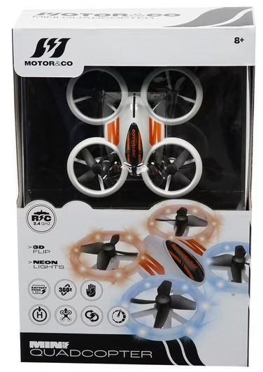 Mini drone 360° lumière néon Motor & Co R/C