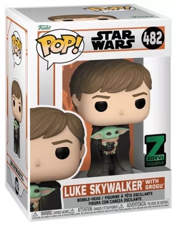 Funko Pop Luke Skywalker avec Grogu n°482 Star Wars The Mandalorian