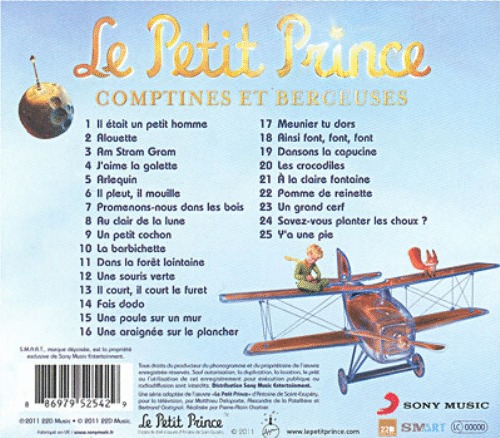 Le Petit Prince - Comptines et berceuses - CD Alain Schneider