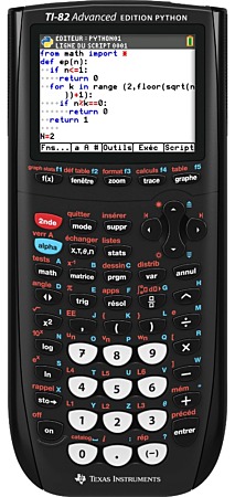 Calculatrice graphique Texas Instruments TI-82 Advanced Edition Python