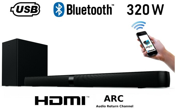 Barre de son TCL TS7010 2.1 320 W Bluetooth avec caisson de basses sans fil