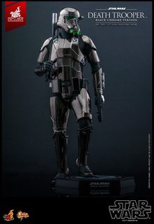 Figurine Hot Toys Death Trooper (Black Chrome) Star Wars 32,5 cm