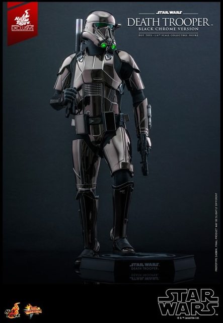 Figurine Hot Toys Death Trooper (Black Chrome) Star Wars 32,5 cm