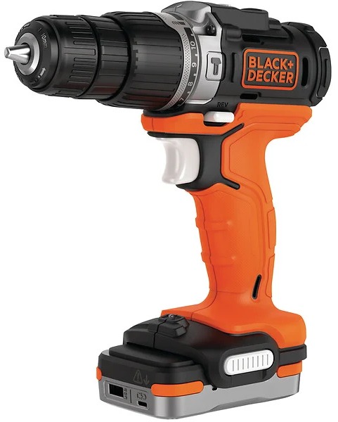 Perceuse-visseuse à percussion sans fil Black+Decker BDCHD12S1-QW 12V