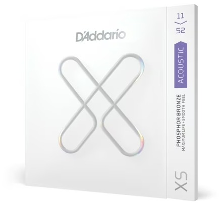 D'Addario XSAPB1152 cordes guitare acoustique Custom Light 11-52