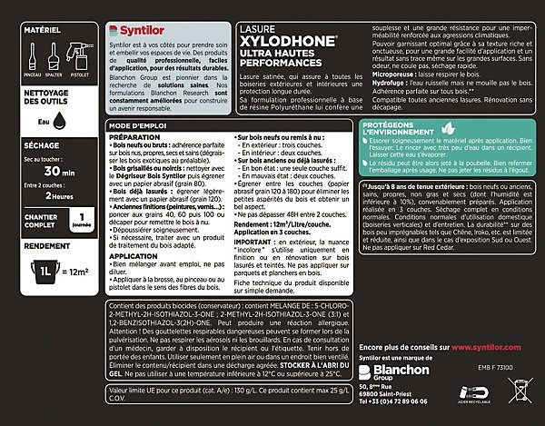 Lasure Xylodhone Syntilor incolore mat 5L