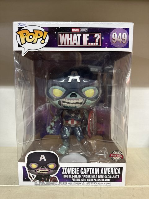 Funko Pop Jumbo Zombie Captain America Marvel What If...? n°949