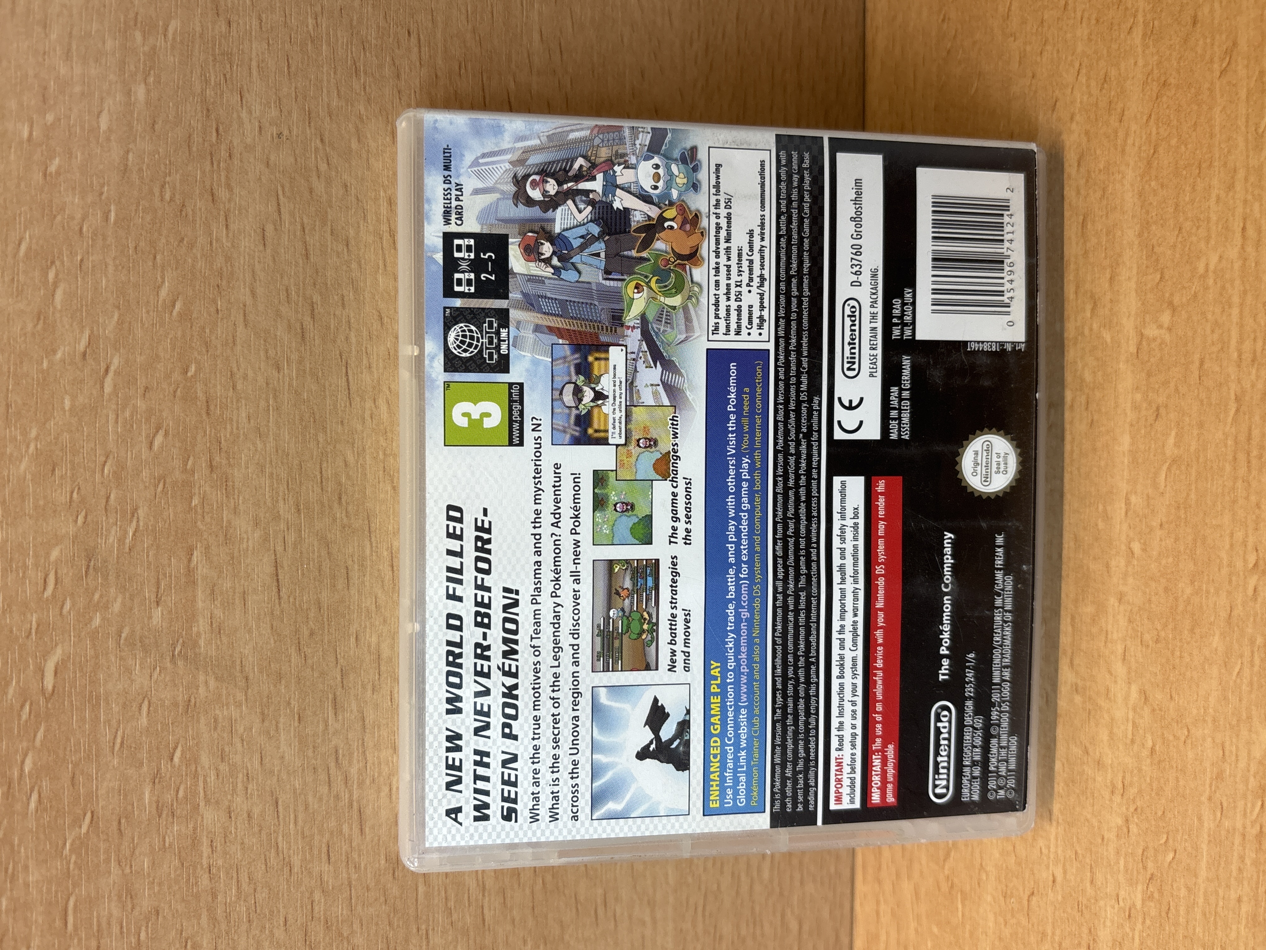 Pokémon Version Blanche sur Nintendo DS complet — photo 3