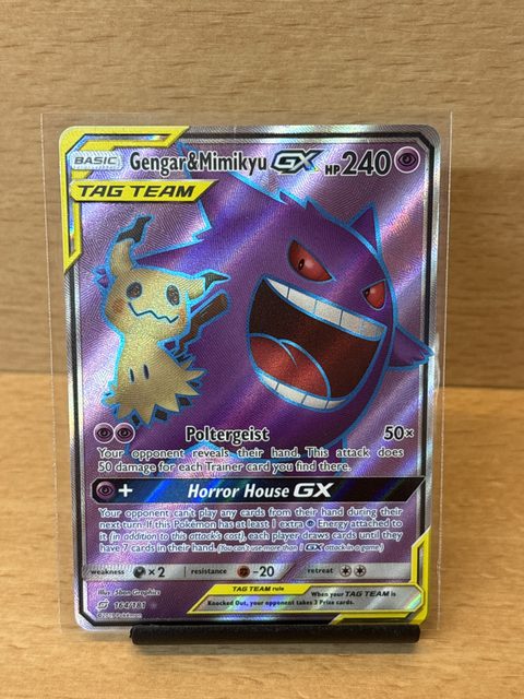 Carte Pokémon Gengar & Mimikyu GX Tag Team 164/181
