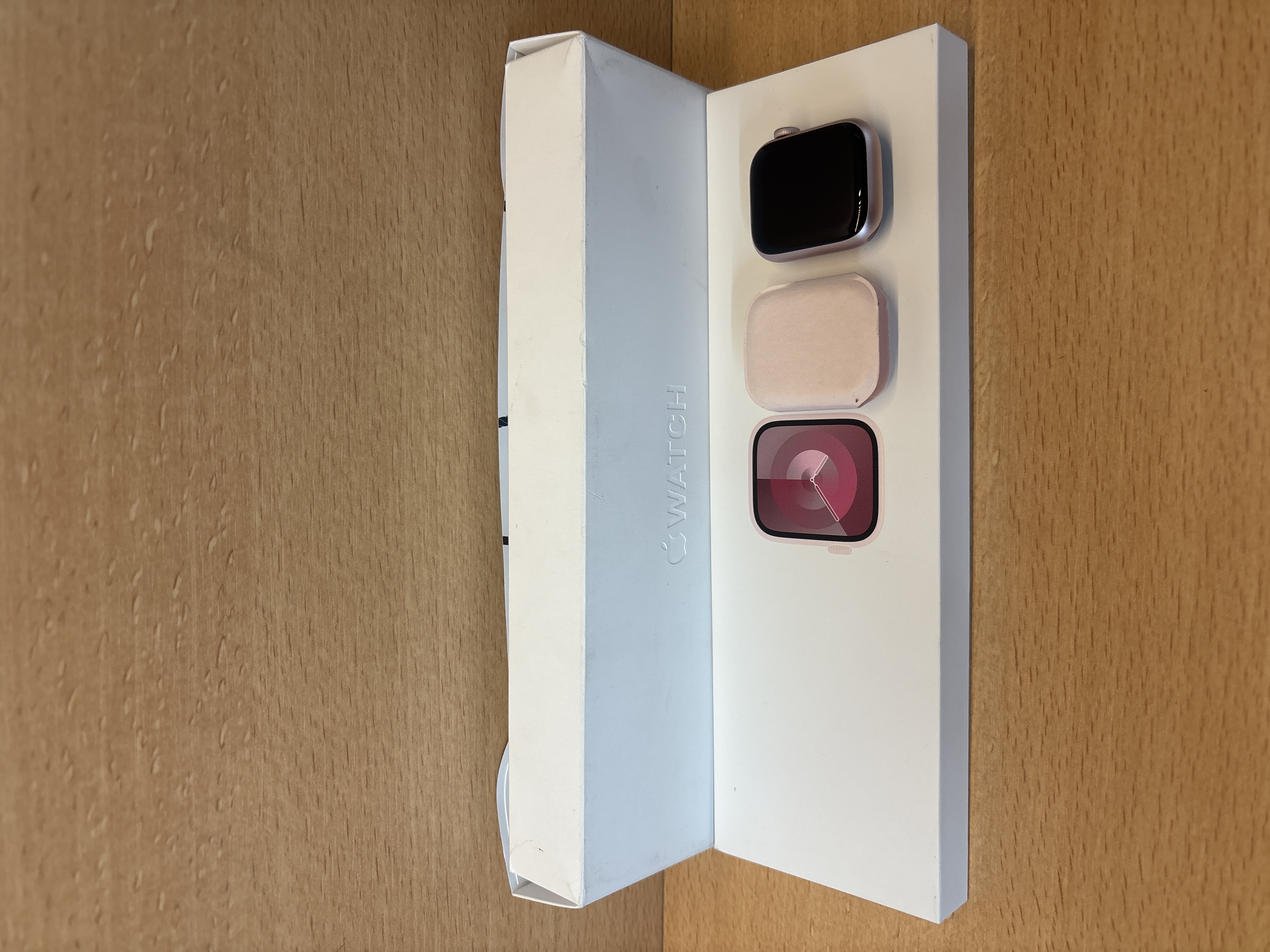 Apple Watch Series 9 GPS 41 mm rose avec bracelet Light Pink Sport Loop