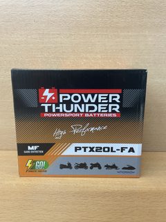 Batterie moto Power Thunder PTX20L-FA 12 V 18 Ah