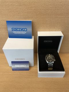 Montre Seiko 5 Sports automatique SRPD55K1 noire bracelet acier