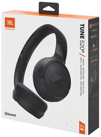 Casque Bluetooth JBL Tune 520BT noir