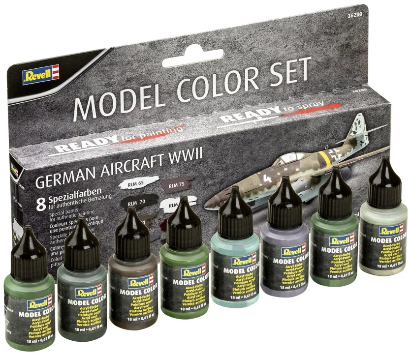 Set peintures maquette Revell 36200 German Aircraft WWII 8 x 17 ml