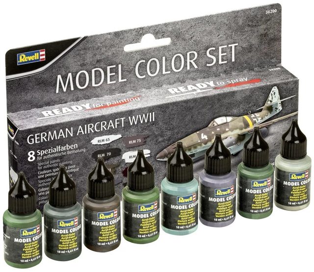 Set peintures maquette Revell 36200 German Aircraft WWII 8 x 17 ml