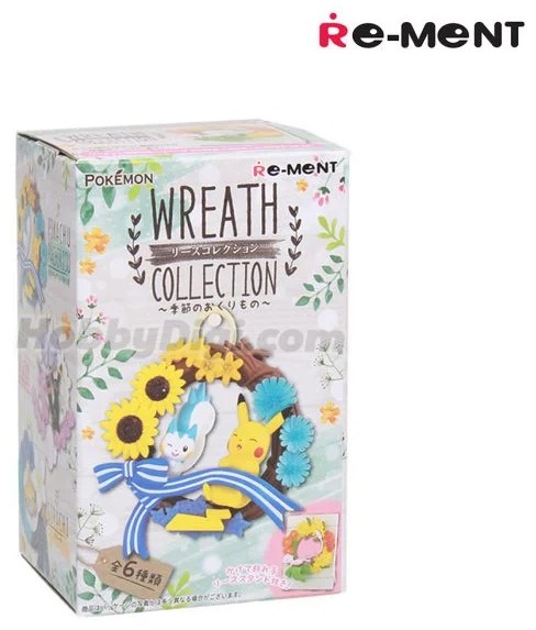 RE-MENT Pokemon Wreath Collection Seasonal Gift Set of 6 Pieces