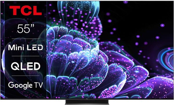 Téléviseur TCL 55C831 55 pouces QLED Mini LED 4K Google TV